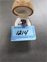 Amethyst ring; size 7 per seller; stamped 925;  bu