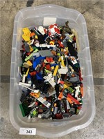 Tub of LEGOs.