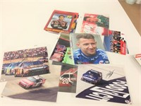 6 Signed Nascar 8x10 Photos w/COAs Plus Cards