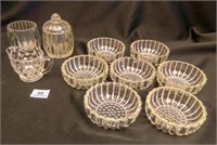 Jeanette Glass Sugar Bowls-1 lid;