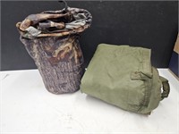 Camo Elastic Cover & Army Helmet Bag
