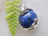 LAPIS STONE DRAGON PENDANT ROCK STONE LAPIDARY SPE