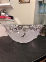 Rose Pattern bowl glassware