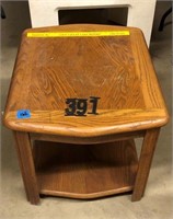 Oak end table