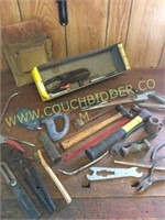 Assorted hand tool lot