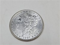 1887 Morgan Silver Dollar Coin   UNC>