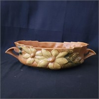 Roseville Pottery Clematis Autumn Brown Bowl