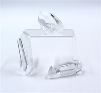 (3) Clear Quarts Crystals