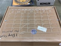 Clear acrylic magnetic calendar