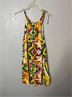 Vintage Abstract Coverup Dress