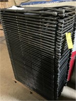 50 stack of black chairs