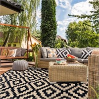 Outdoor Rug for Patio, 5' x 8'