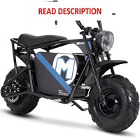 MotoTec 48v 1000w Mini Bike Black  SELLING AS IS