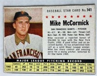 1961 Post #141 Mike McCormick San Francisco