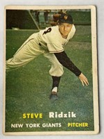 Steve Ridzik #123 Topps 1957 Baseball Card (New