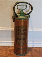 Vintage Quick Aid #A704 Copper Fire Extinguisher