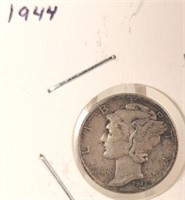 1944 Mercury Silver Dime