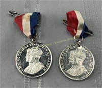 (2) 1939 Cadbury medals, Médailles