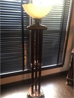 Tall Heavy Pedestal Floor lamp 70"h