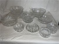 Collection of misc cut glass & crystal