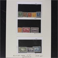 Canada Stamps #217-227 Mint Hinged and, CV $143