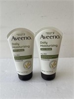 2 aveeno face creams 5oz