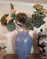 Large vase with flowers