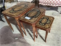 3 Decorative Nesting Side Tables by Gargivlo- Juan