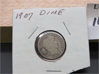 1907 Barber Dime