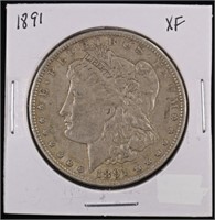 1891 MORGAN DOLLAR XF