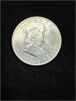 1950 D Benjamin Franklin Half Dollar