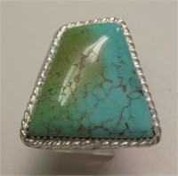 Sterling Silver & Utah Turquoise SW Ring