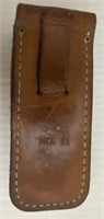 CAMILLUS BROWN LEATHER CLIP/KNIFE HOLSTER