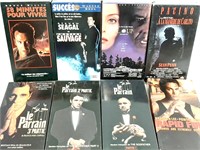 24 VHS dont plusieurs bons titres, en bon état