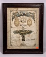 Marriage Certificate,H.M. Crider & Bros. publisher