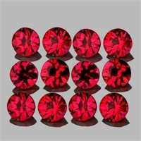 Natural AAA Vivid Red Mahenge Spinel 12 Pcs{VVS}