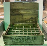 Vintage Orange Crush Wooden Crate