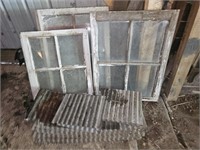 Corrugated Tin Pieces & (3) Windows