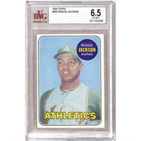 1969 Topps Reggie Jackson Rookie Bvg 6.5