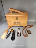 Vintage Shoe Shine Kit With Accessories