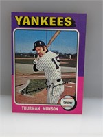 1975 Topps #20 Thurman Munson New York Yankee Star