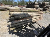 1 Bundle Used 7’x4" Treated Posts