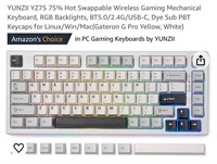 YUNZII YZ75 75% Hot Swappable Wireless Gaming