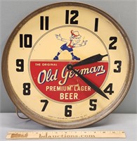 Old German Brand Beer Advertising Clock