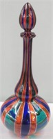 Salviati Murano Art Glass Decanter Ribbon Glass