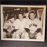 Tommy Henrich Yankees Signed Photo COA