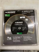 Husky 10" Diamond Tile Blade NEW