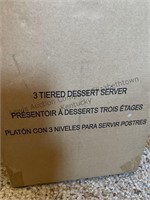 Avon three tiered dessert server, looks new in