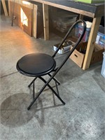 folding metal stool