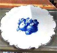 German Cobalt apple plate